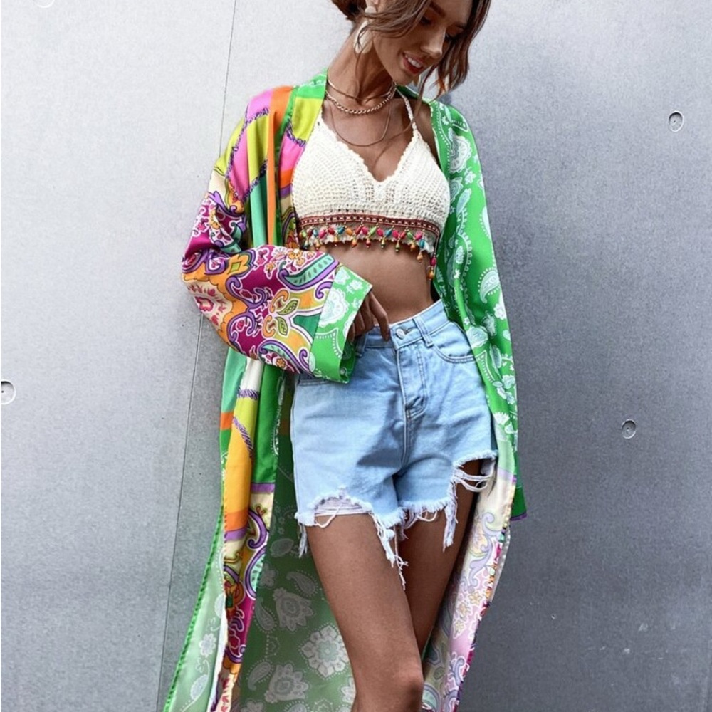 Colorful Paisley Kimono